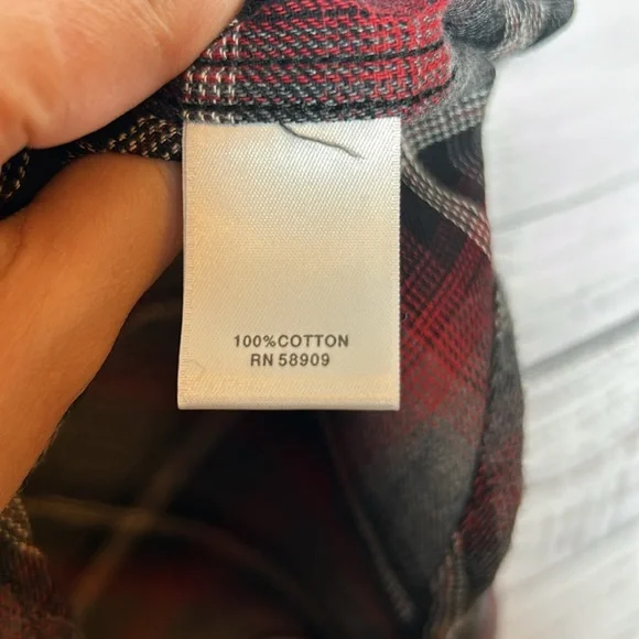 First Wave Dillards Charcoal Flannel Button Up Boys Size 10/12 NWT - Picture 8 of 15